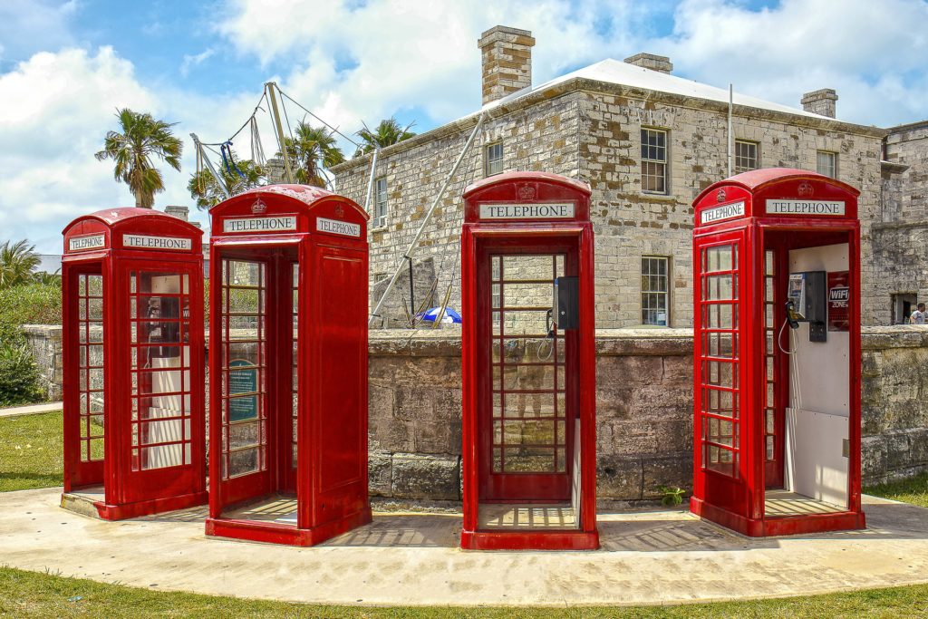 Phone booths in Bermuda