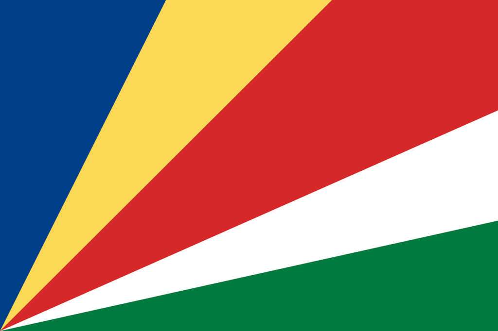 The Seychelles flag