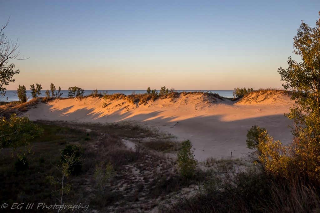 Sunset over Lake Michigan