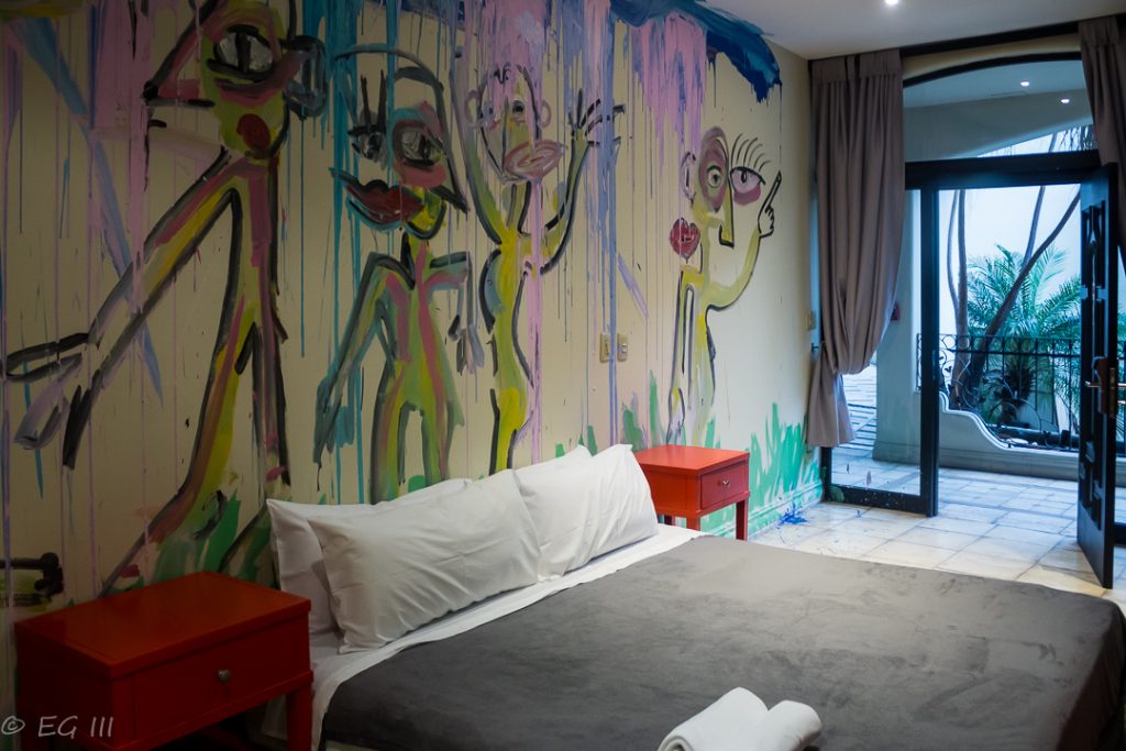 beautifully painted single room