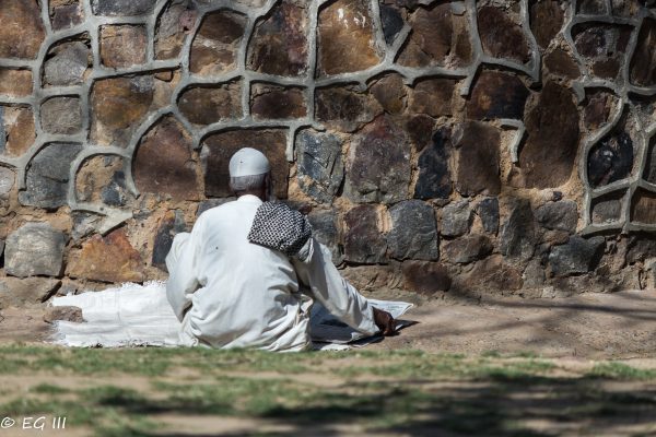 A man in meditation