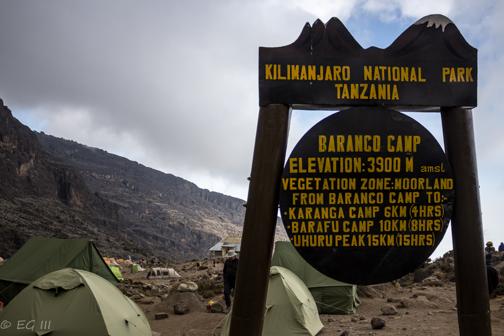 Kilimanjaro day four: Baranco Camp