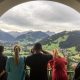 Taking in the view before age-old activities in Switzerland