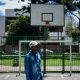 Young Black Man in park